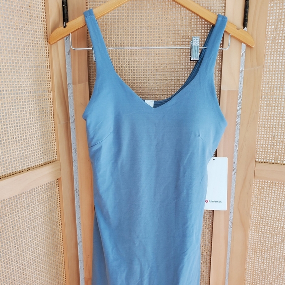 NWOT LULULEMON ALIGN DRESS WITH BUILT IN SHORTS BELGIAN BLUE SIZE 8 - Picture 2 of 5